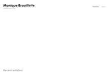 Tablet Screenshot of moniquebrouillette.com